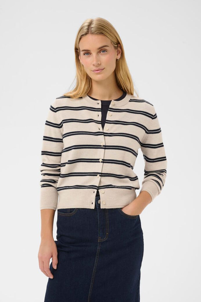 Part Two - Noelani Navy Stripe Cardigan