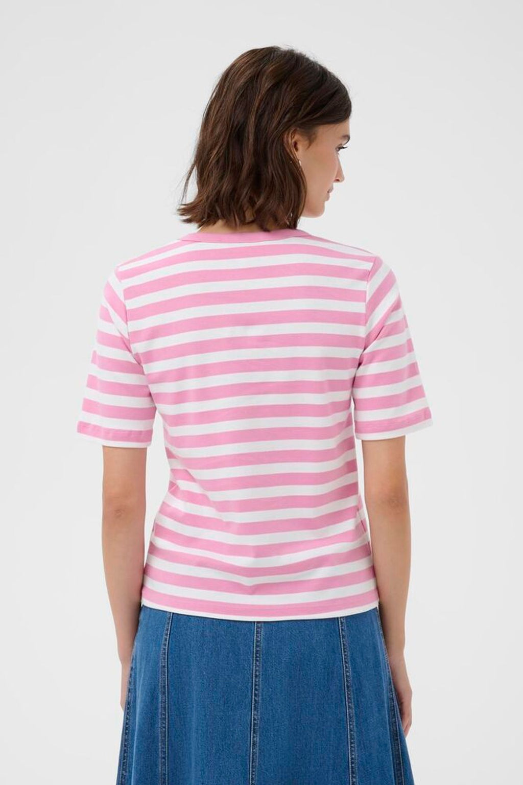 Part Two - Ratana Pink Stripe T-Shirt