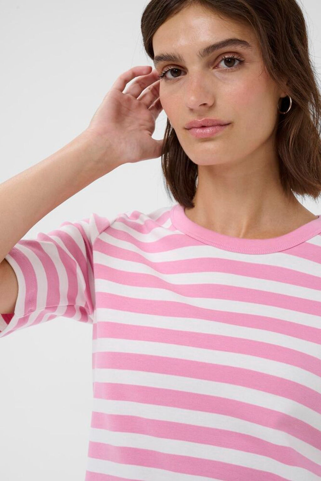 Part Two - Ratana Pink Stripe T-Shirt
