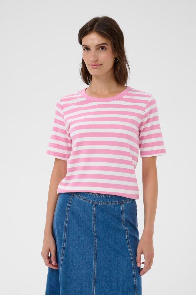 Part Two - Ratana Pink Stripe T-Shirt