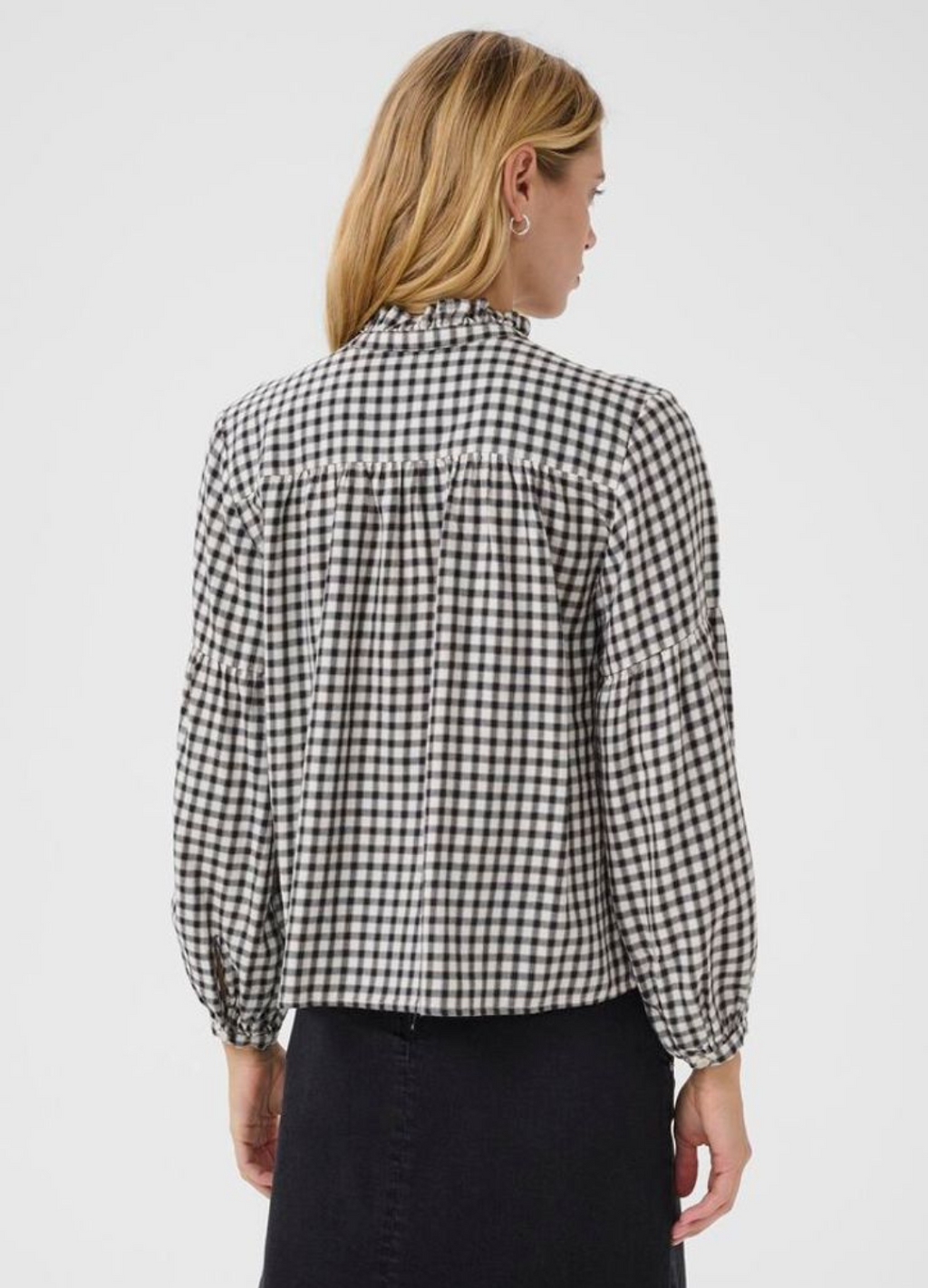 Part Two - Samilla Navy Mini Check Blouse