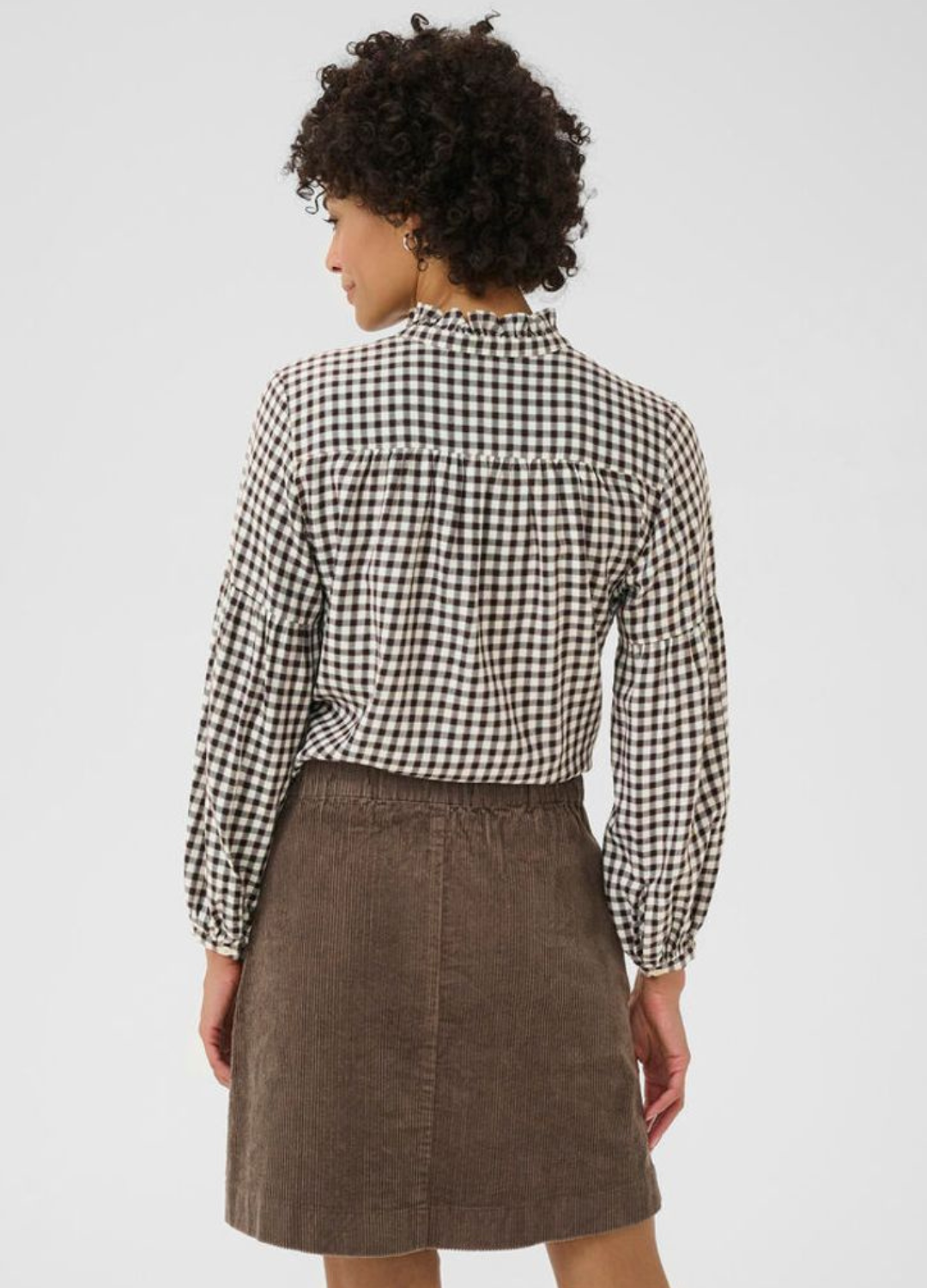 Part Two - Samilla Garnache Mini Check Blouse