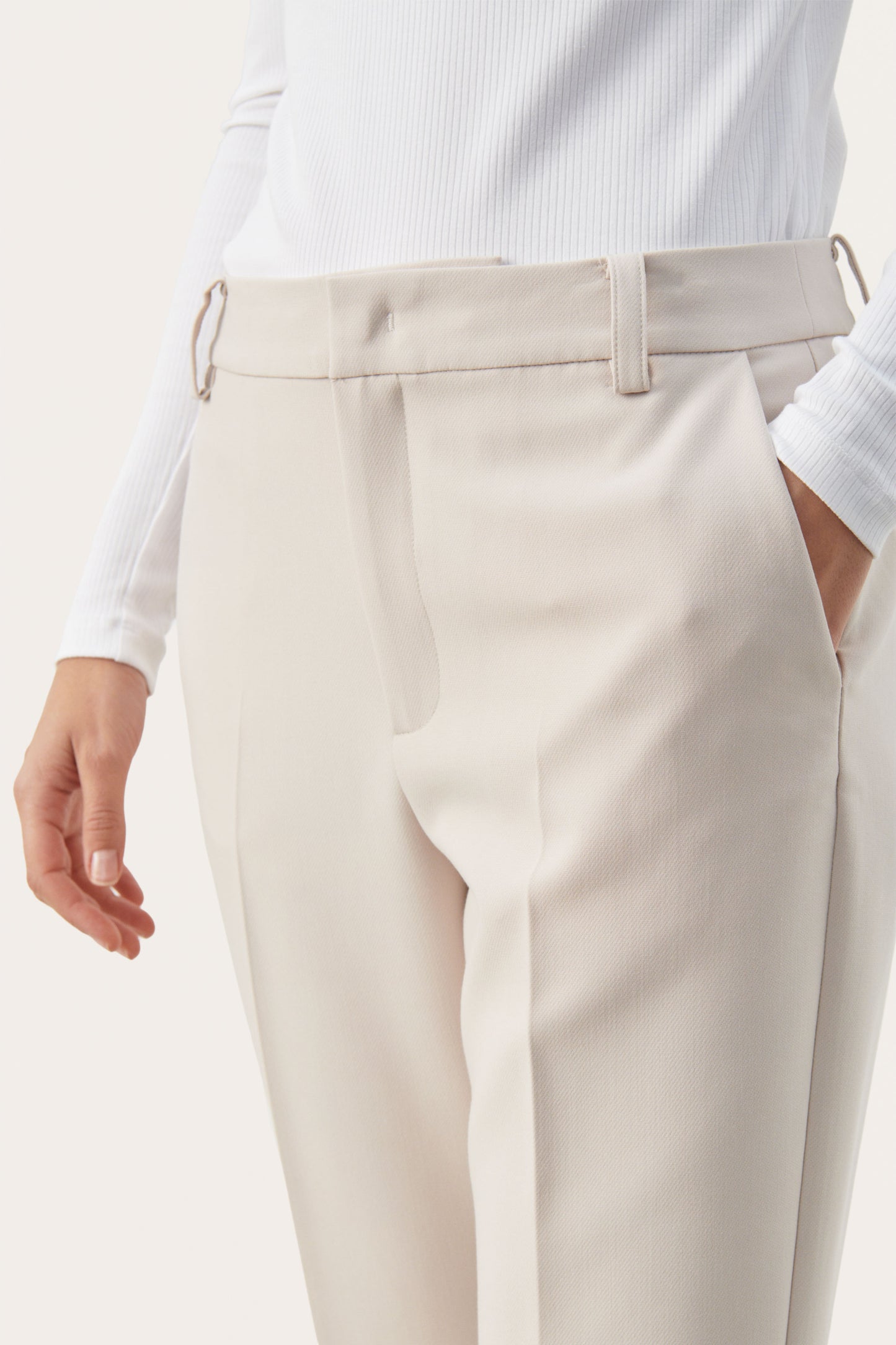 Part Two Tailored Cream Urbana Pants