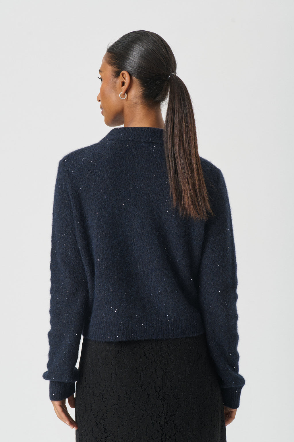 Part Two - Ulrica Navy Cardigan Wool 