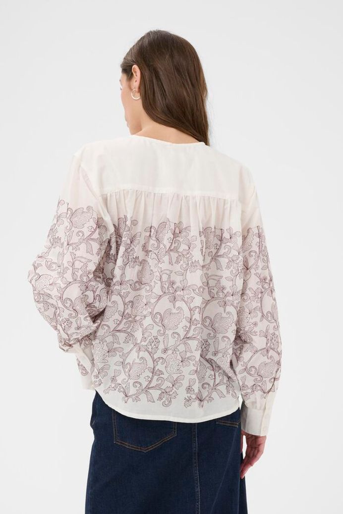 Part Two - Yanina Bow Embroidered Blouse