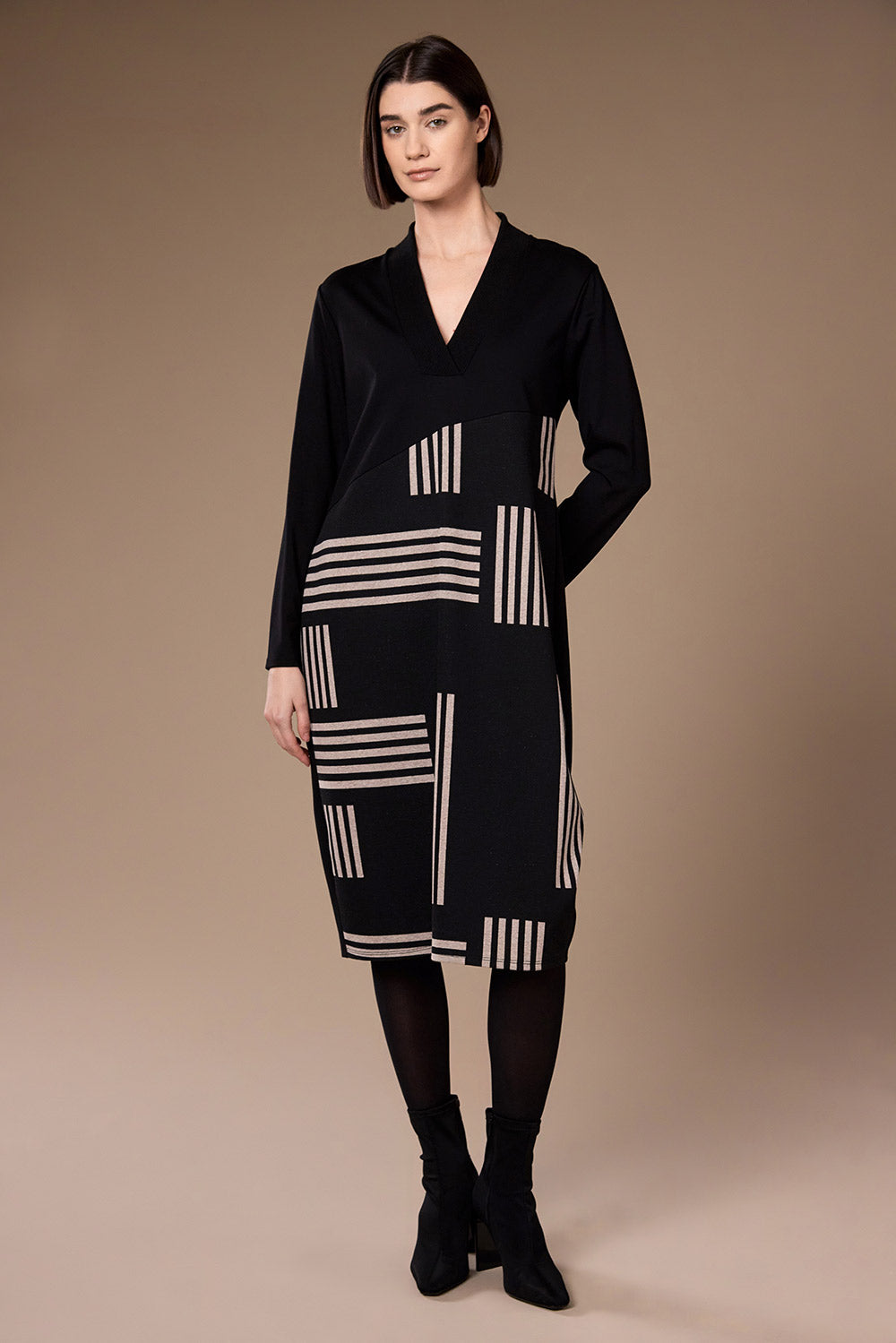 Peruzzi  - Alternate Stripe Dress