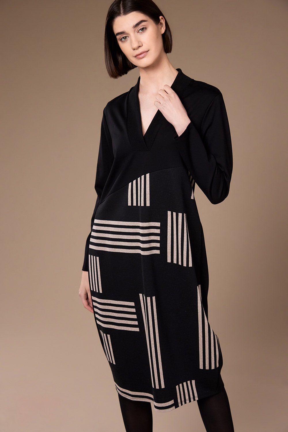 Peruzzi  - Alternate Stripe Dress