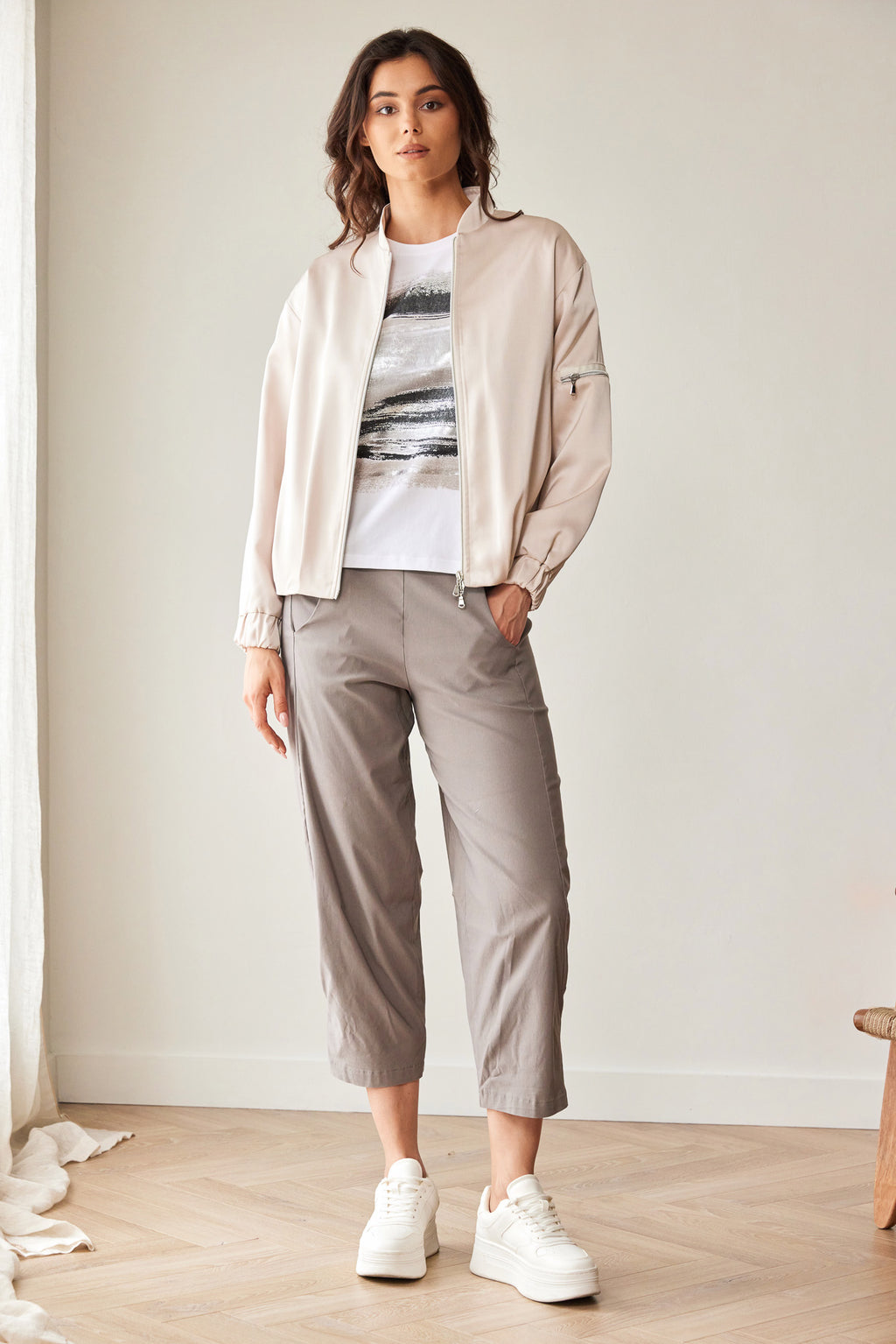 Peruzzi - Blouson Sand  Zip Jacket