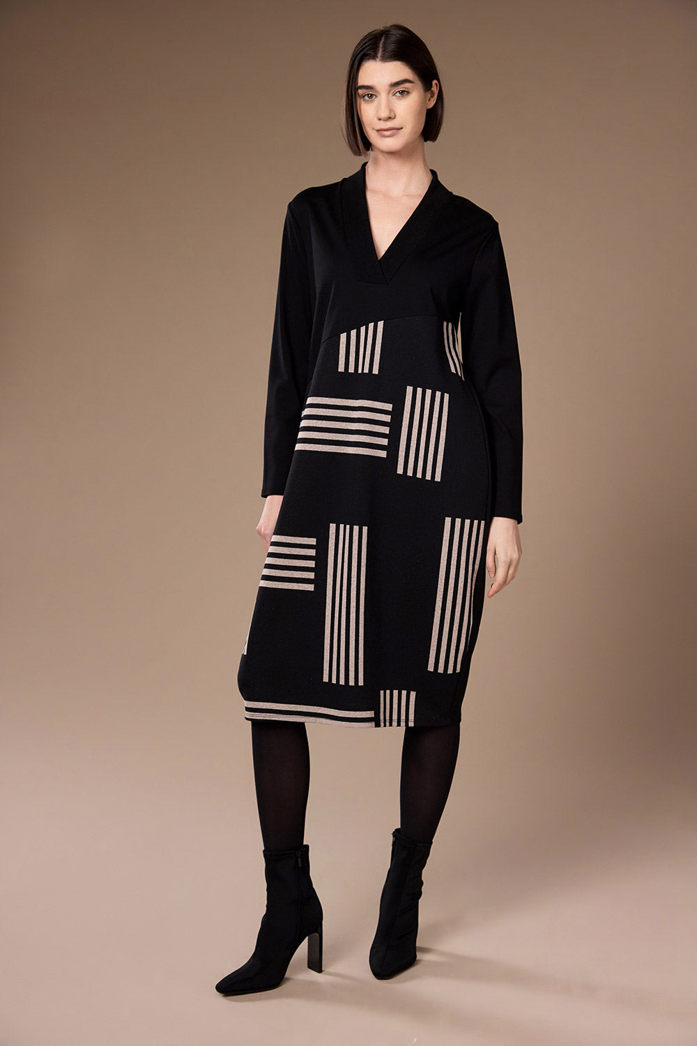 Peruzzi  - Alternate Stripe Dress