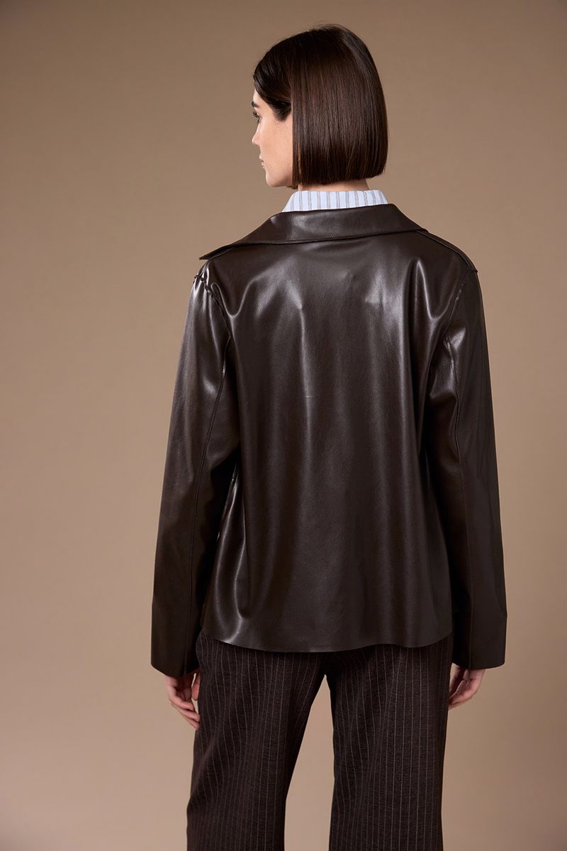 Peruzzi - Faux Leather Jacket