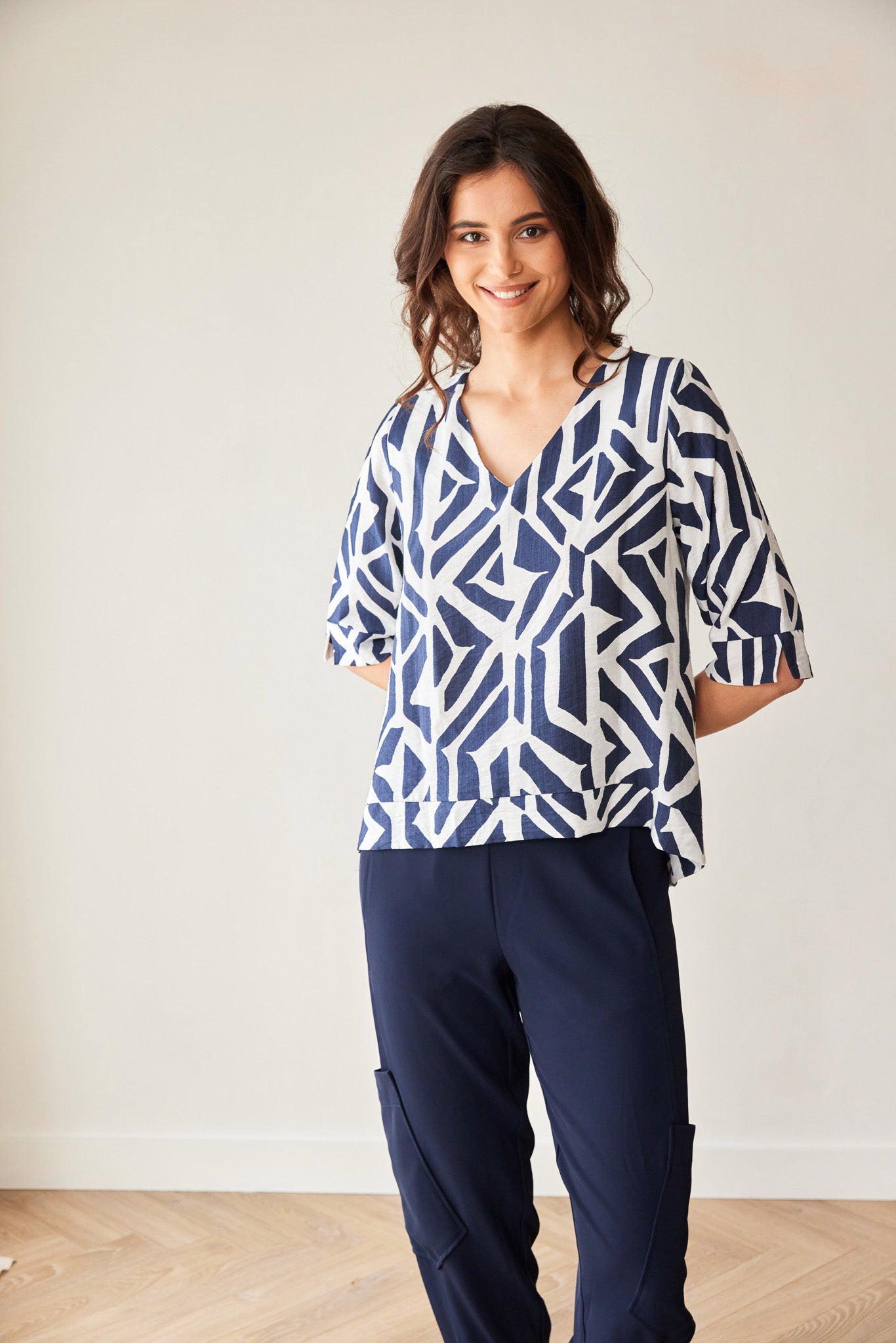 Peruzzi - Geo Print Blouse