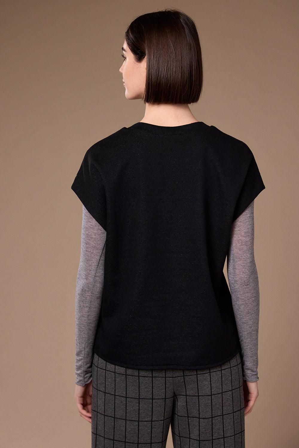 Peruzzi - Grid Print Pocket Tabard