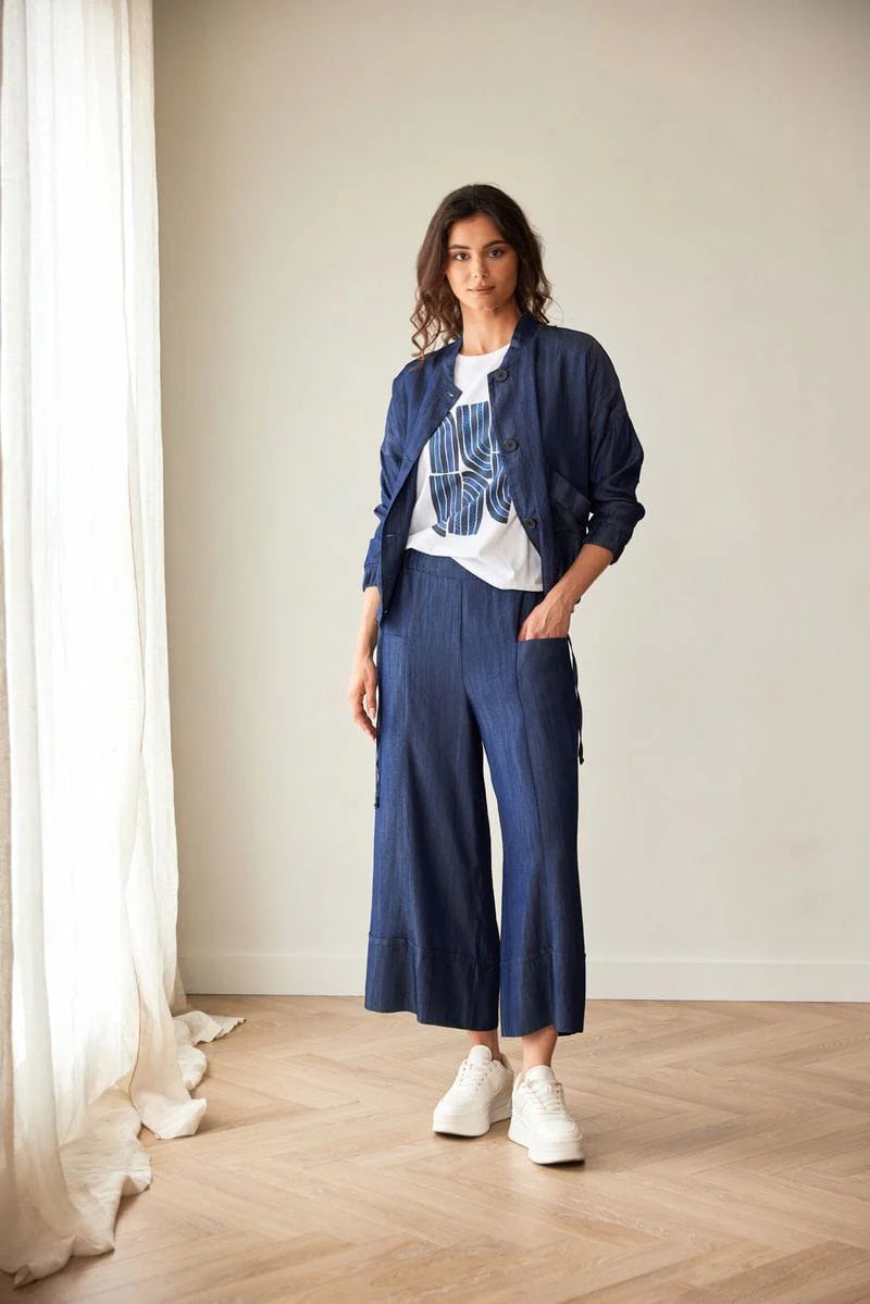 Peruzzi - Luxe Turn Up Jean - Diamonds And Pearls