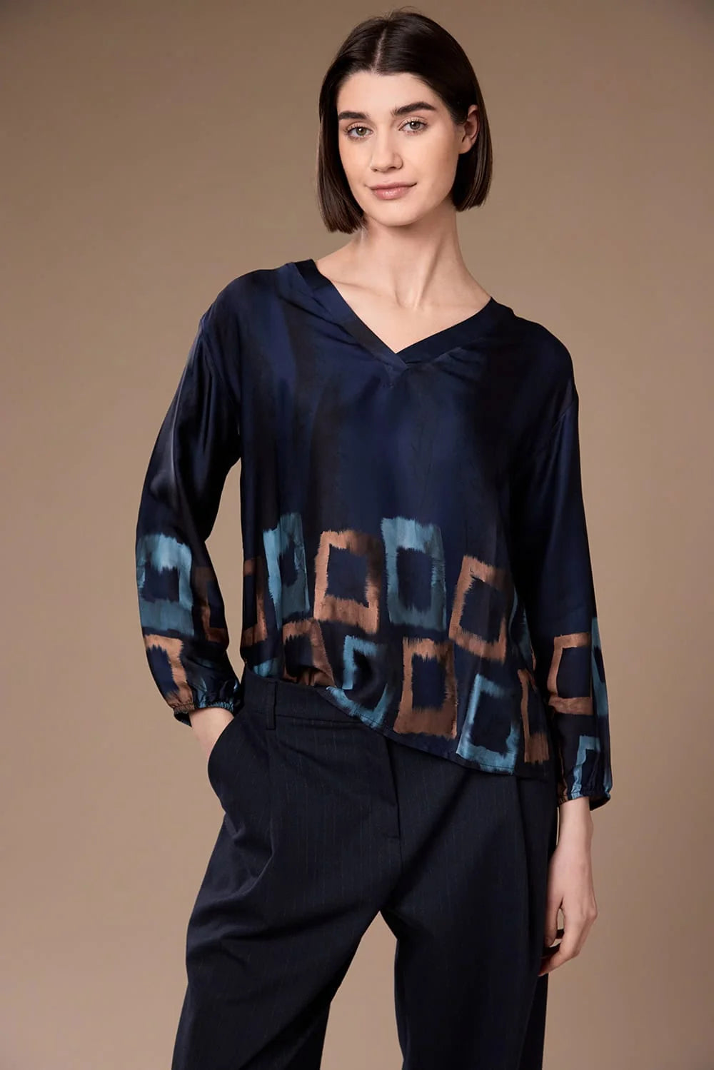 Peruzzi - Shadow Stripe Barrell Trouser