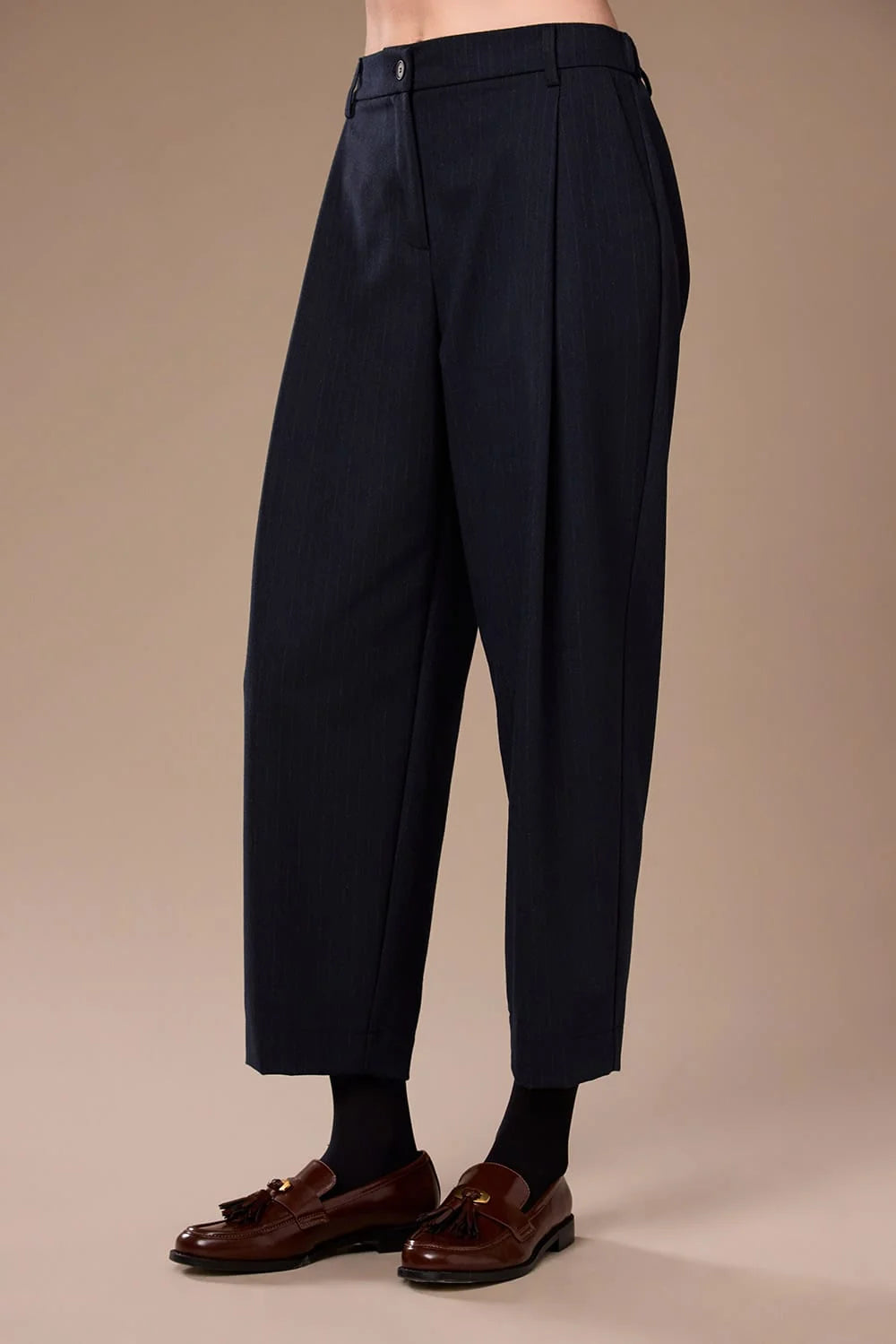 Peruzzi - Shadow Stripe Barrell Trouser
