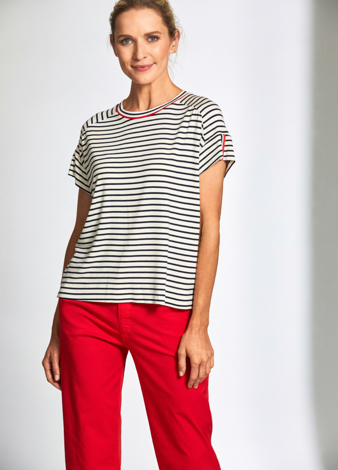 Peruzzi - Stripe Roundneck T-Shirt