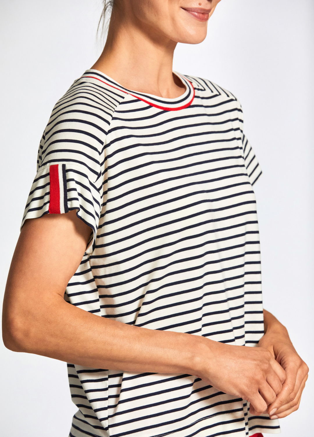 Peruzzi - Stripe Roundneck T-Shirt