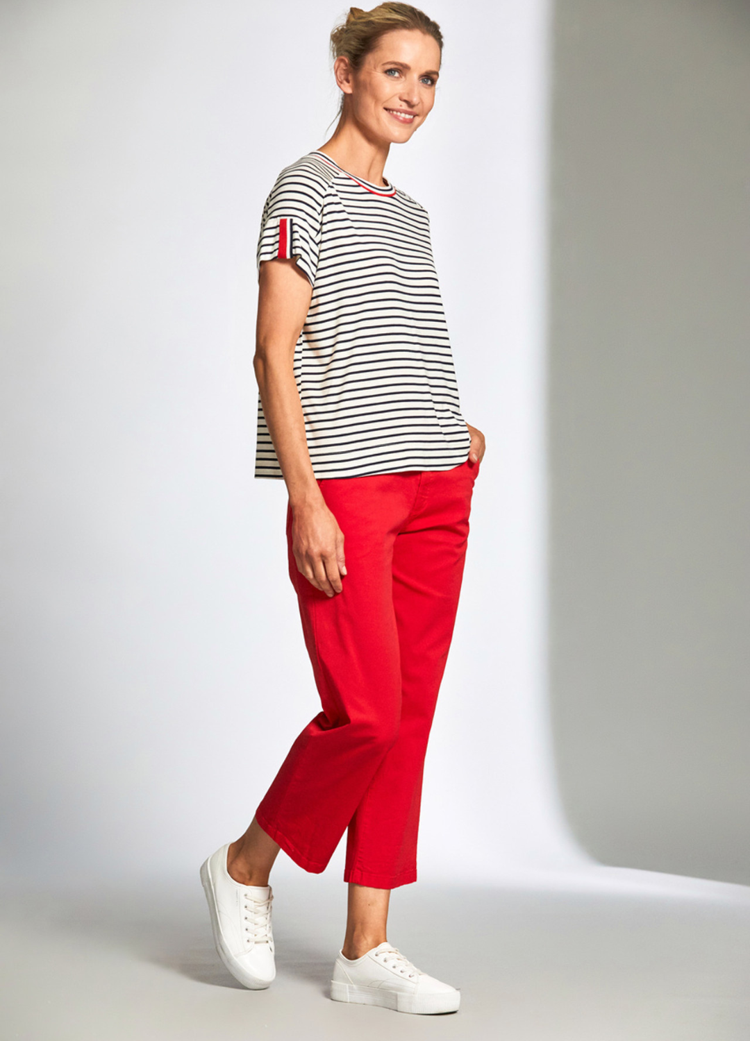 Peruzzi - Stripe Roundneck T-Shirt