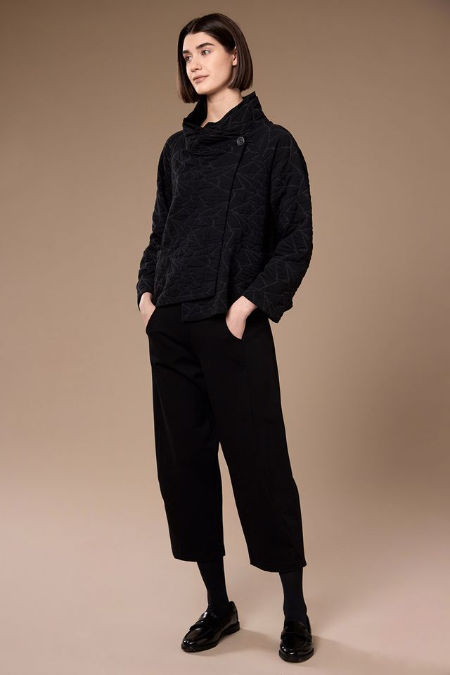 Peruzzi - Textured Cross Over Jacket