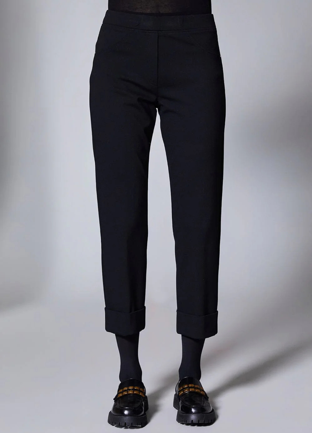 Peruzzi - Turn Up Trousers Black