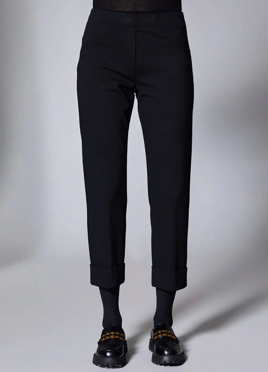 Peruzzi - Turn Up Trousers Black