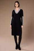 Peruzzi - Two Tone VNeck Dress