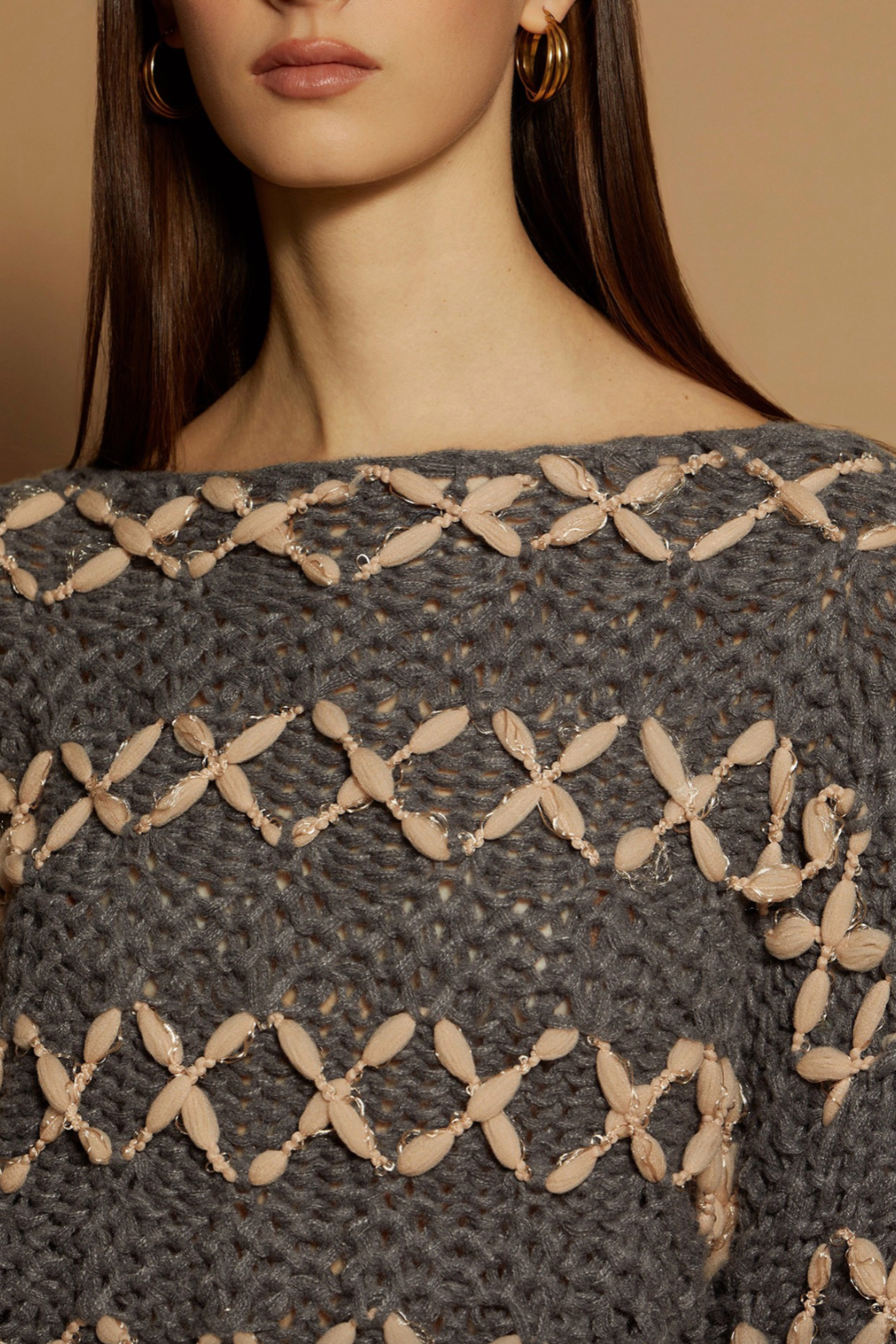Pink Stitch Cable Knit