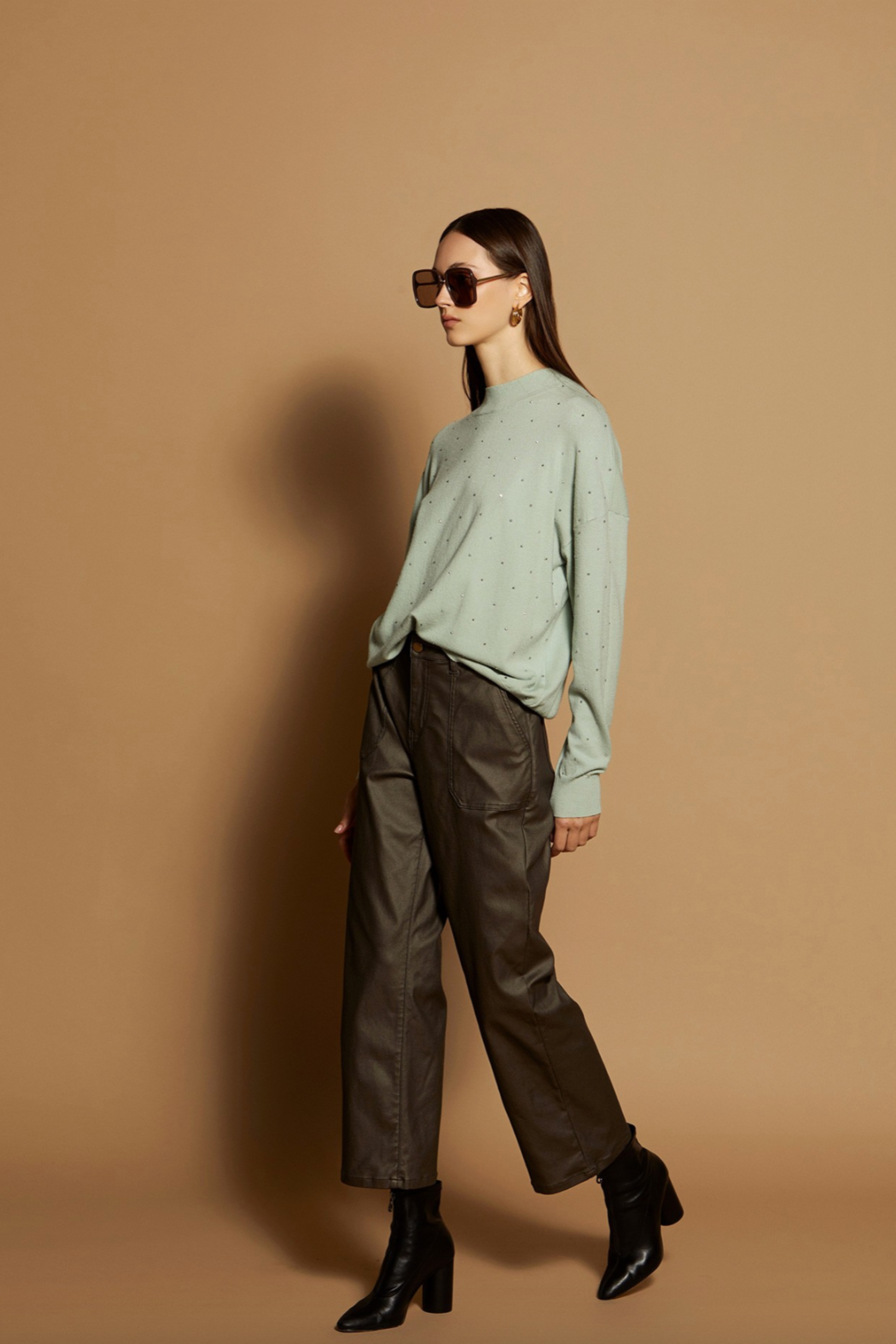 Pleather Trouser