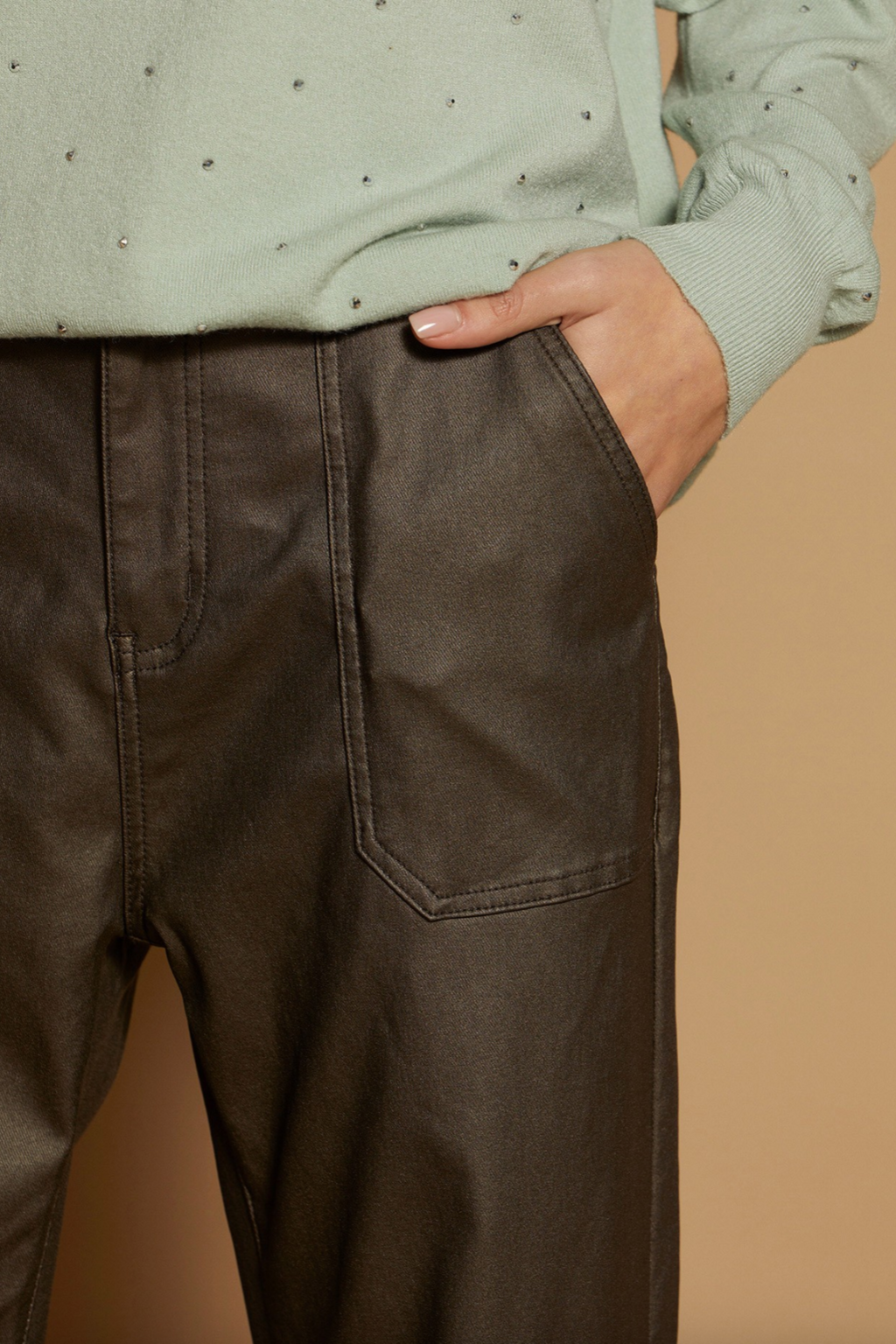 Pleather Trouser