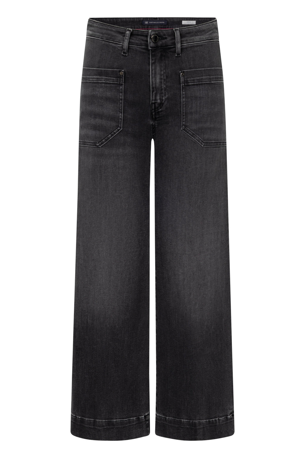 Raffaello Rossi- Miru 6/8 Authentic Stretch Dark Grey Denim