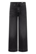 Raffaello Rossi- Miru 6/8 Authentic Stretch Dark Grey Denim