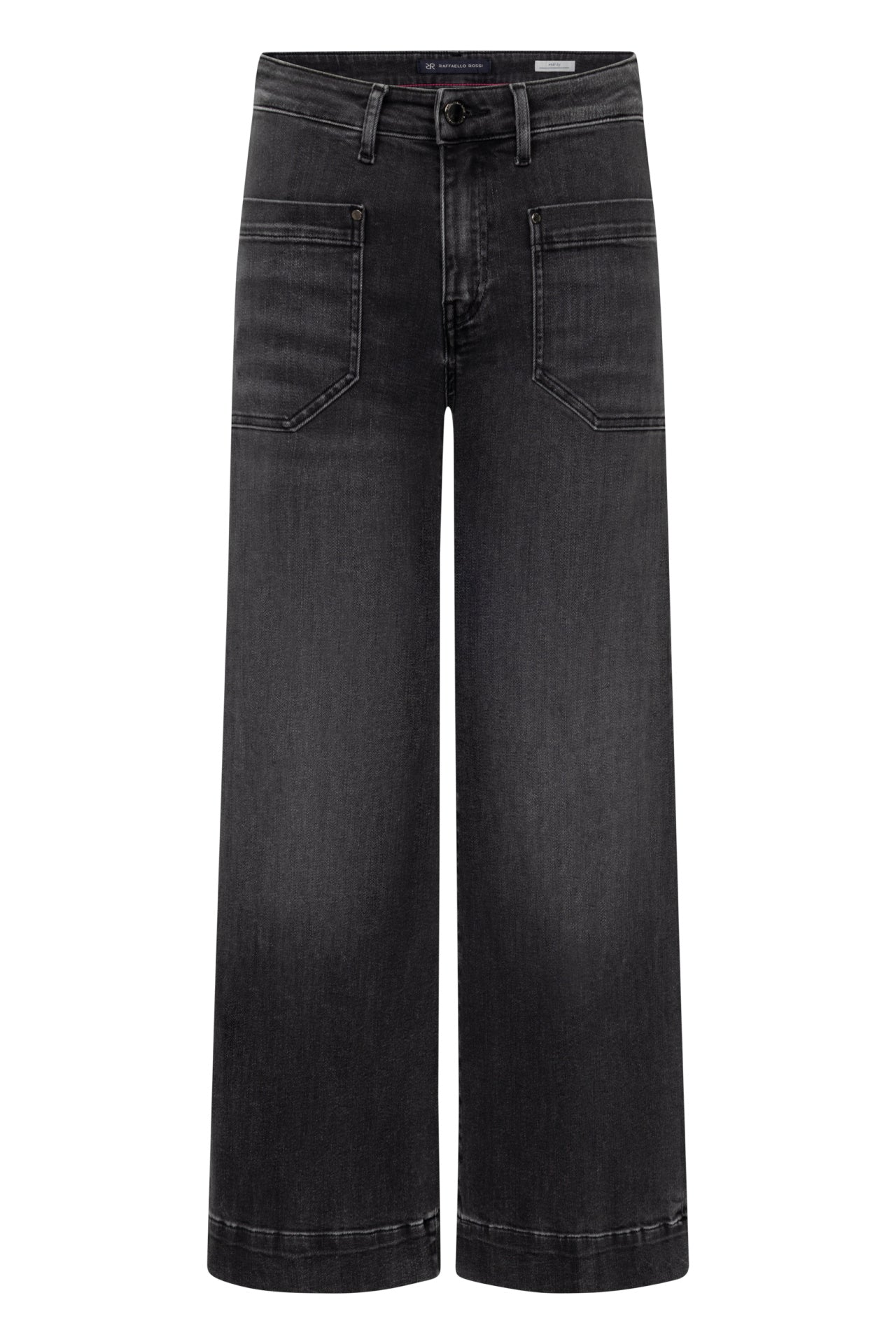 Raffaello Rossi- Miru 6/8 Authentic Stretch Dark Grey Denim