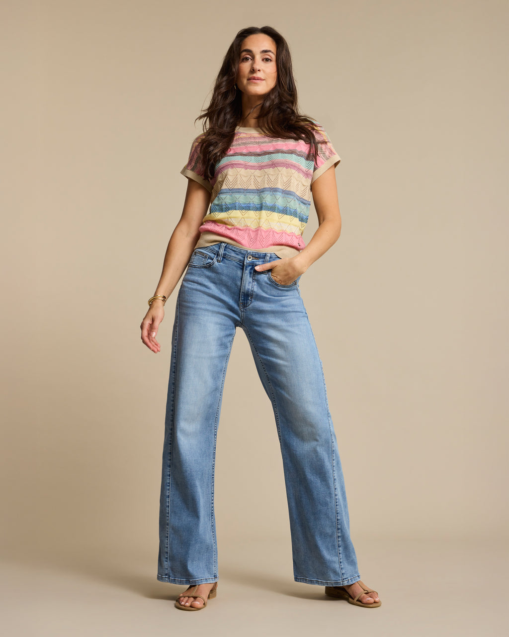 Red Button - Claudette Slanted Seam