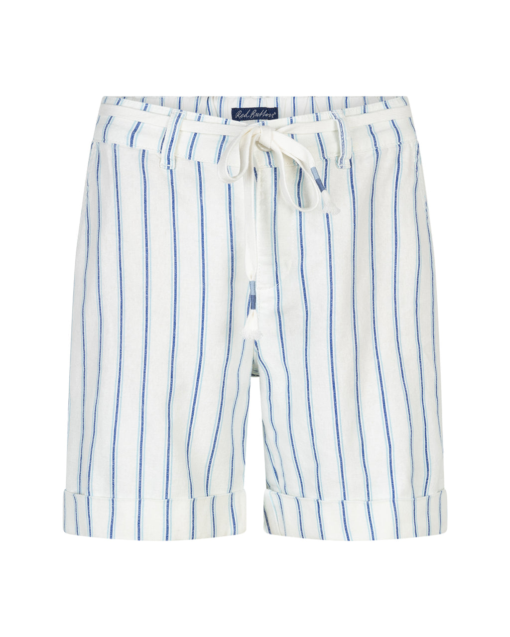 Red Button -  Colbalt Stripe Linen Short
