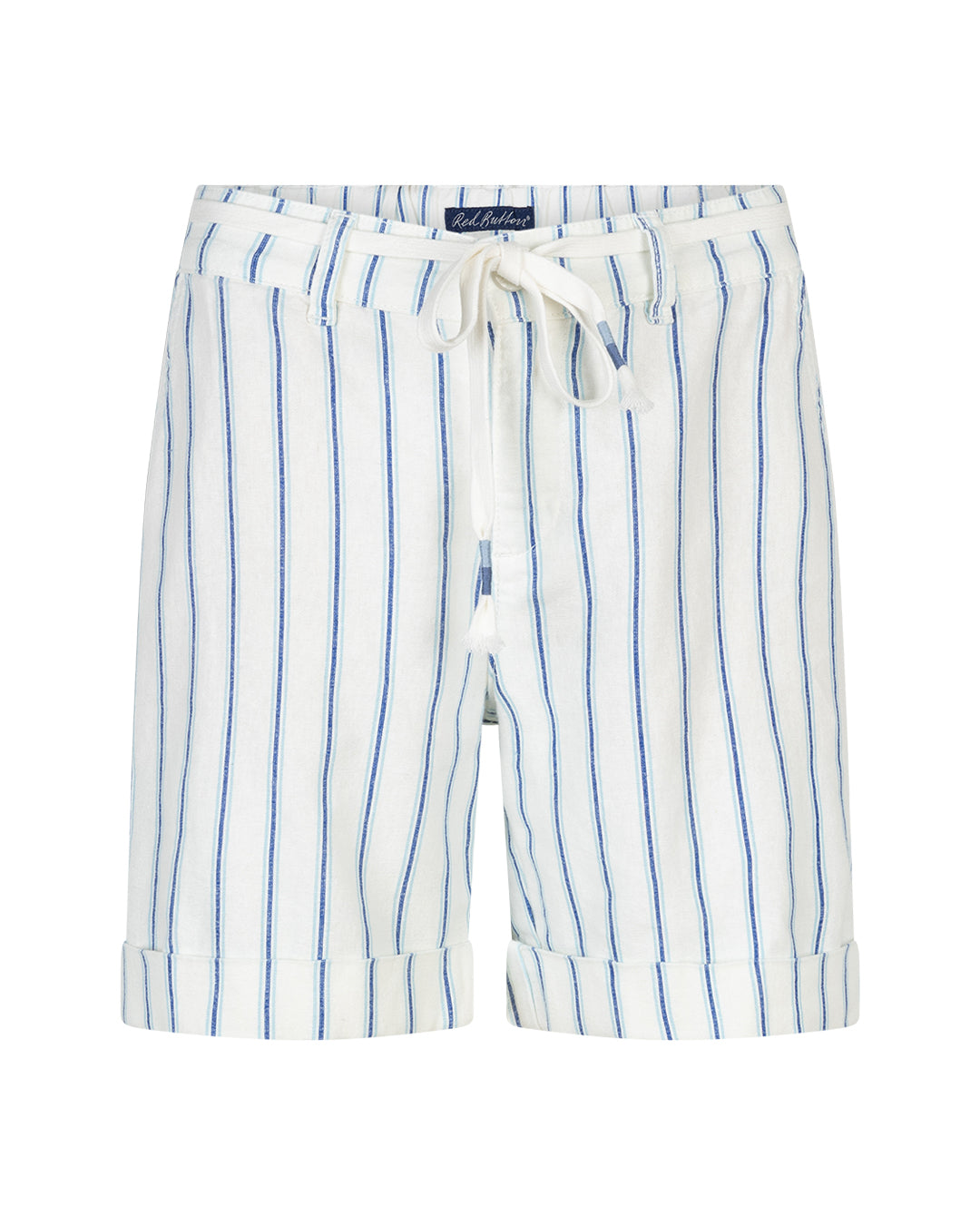Red Button -  Colbalt Stripe Linen Short