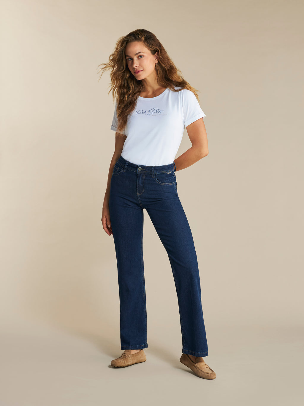 Red Button - Colette Dark Blue