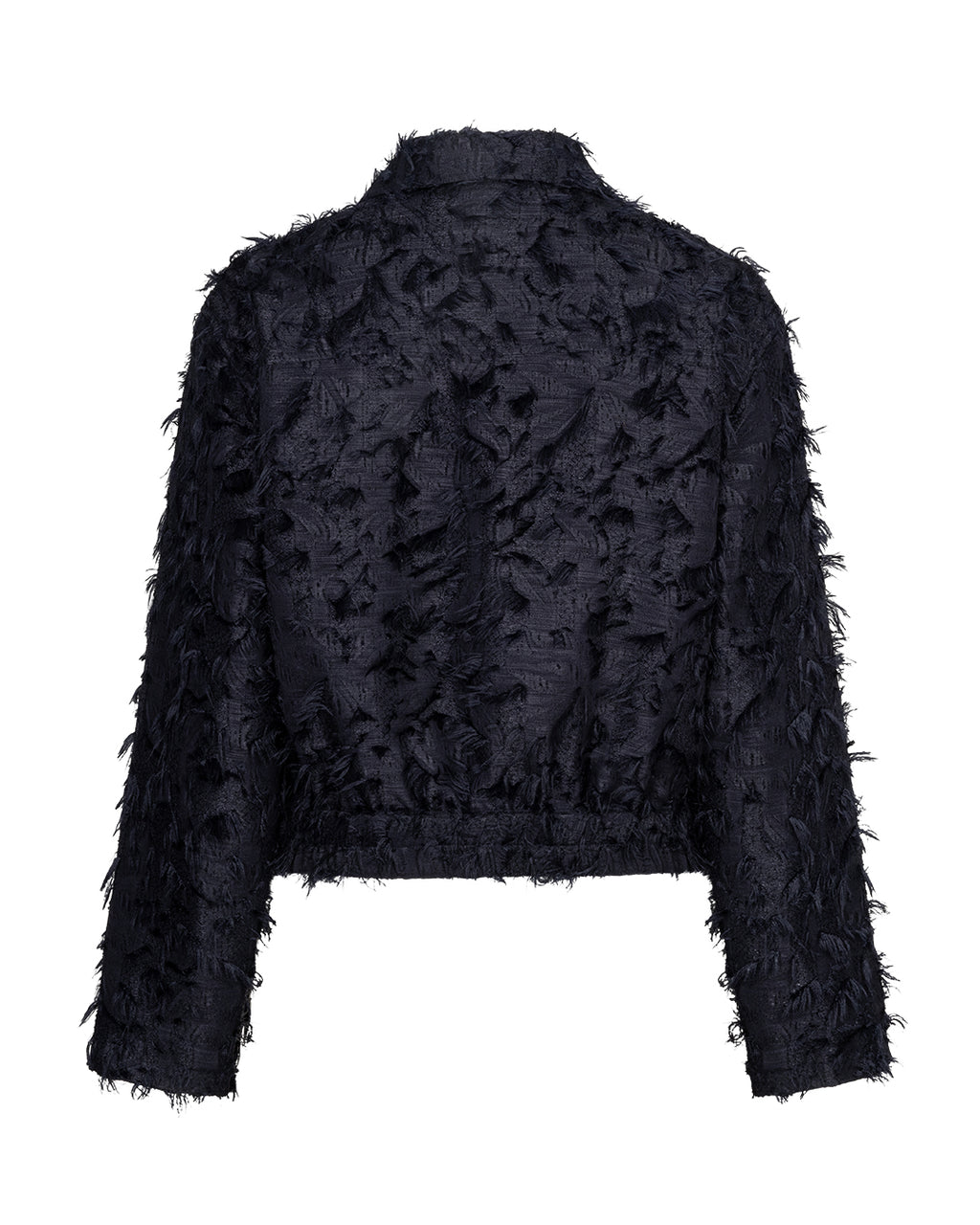 Red Button - Navy Fringe Bomber