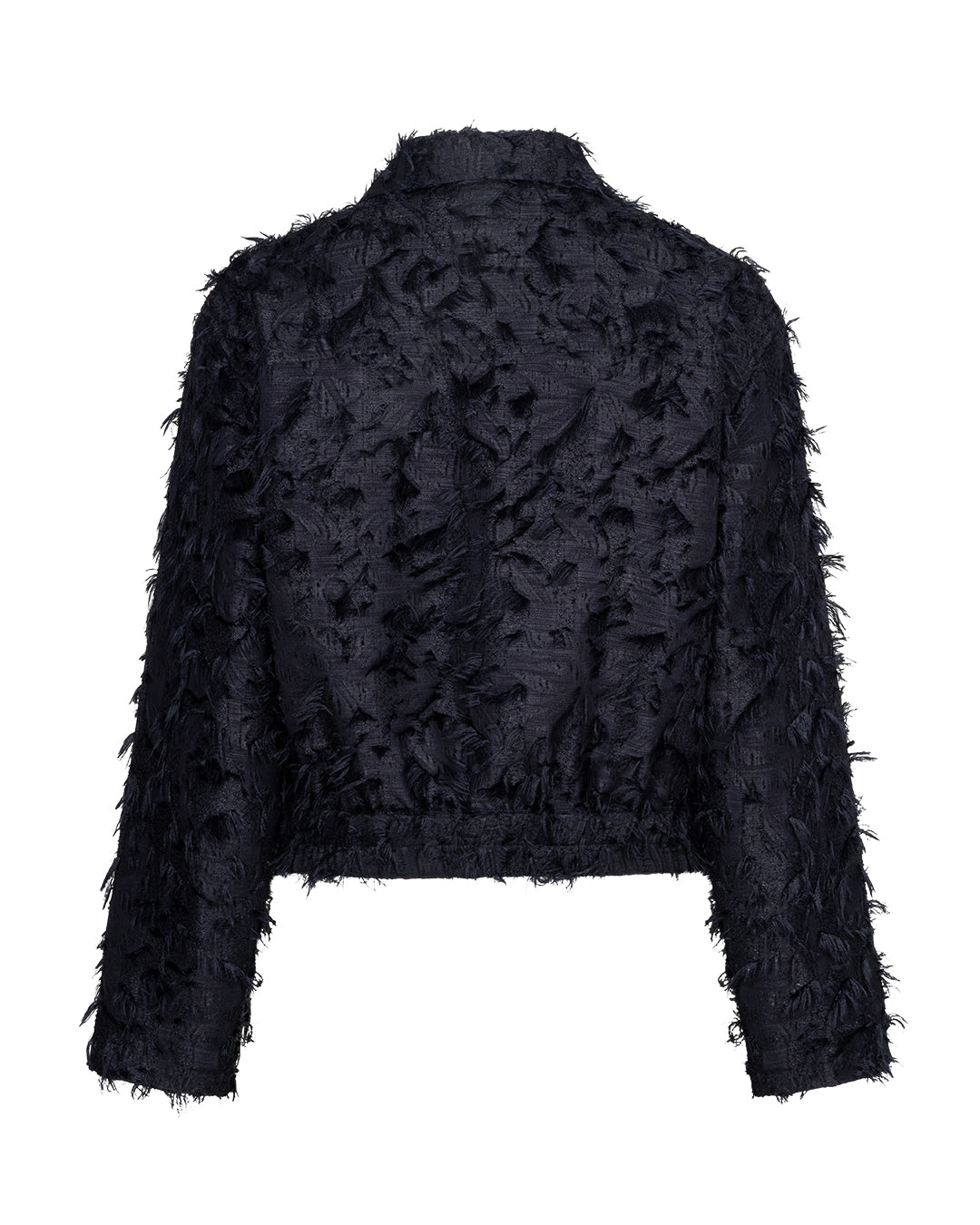 Red Button - Navy Fringe Bomber