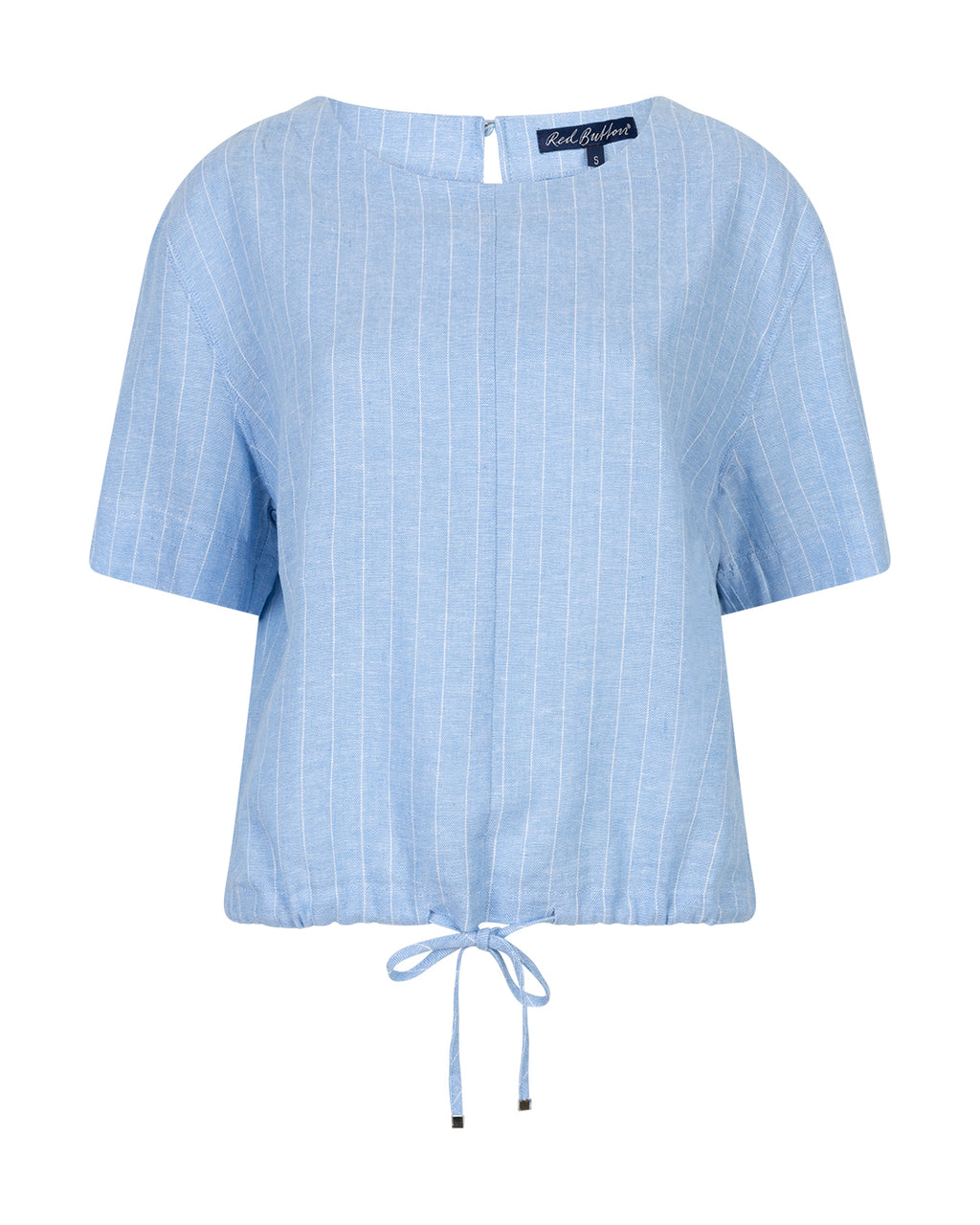 Red Button - Skyler Linen Pinstripe Blouse