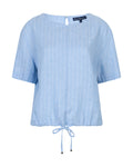 Red Button - Skyler Linen Pinstripe Blouse