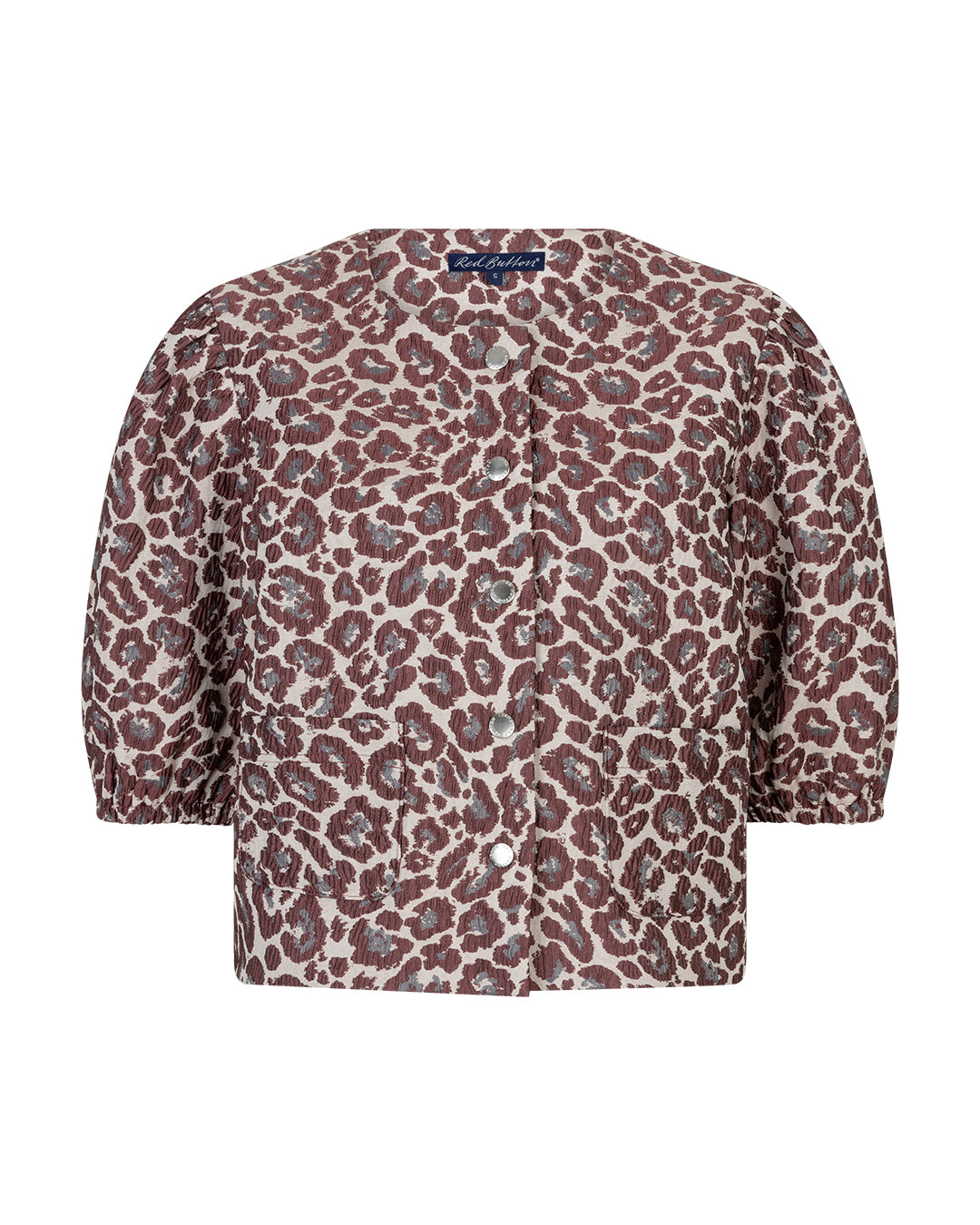 Red Button - Danelle Leopard Jacquard Jacket