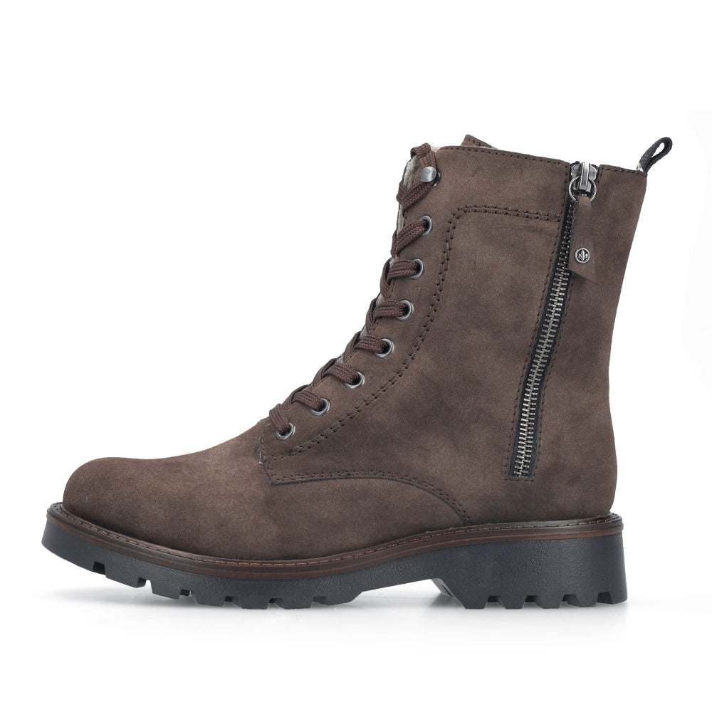 Rieker -Brown Fleece Lined Boot