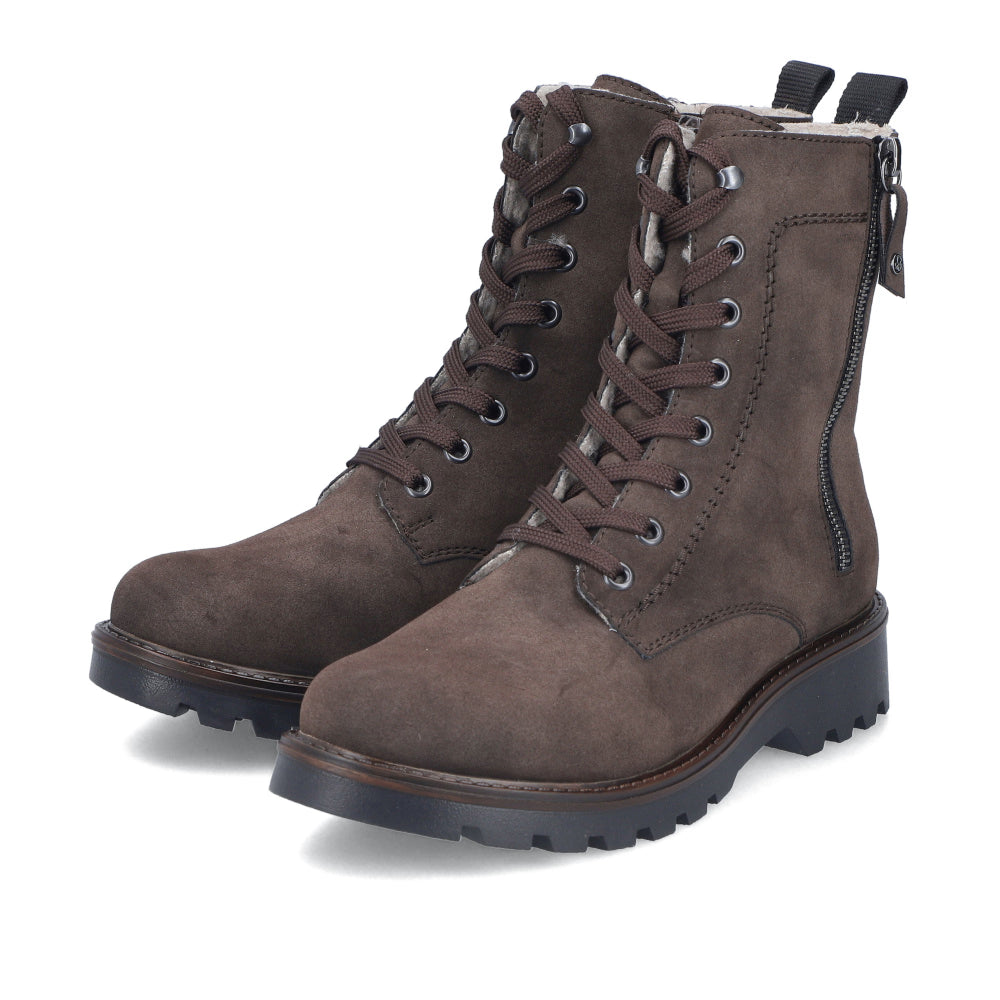Rieker -Brown Fleece Lined Boot