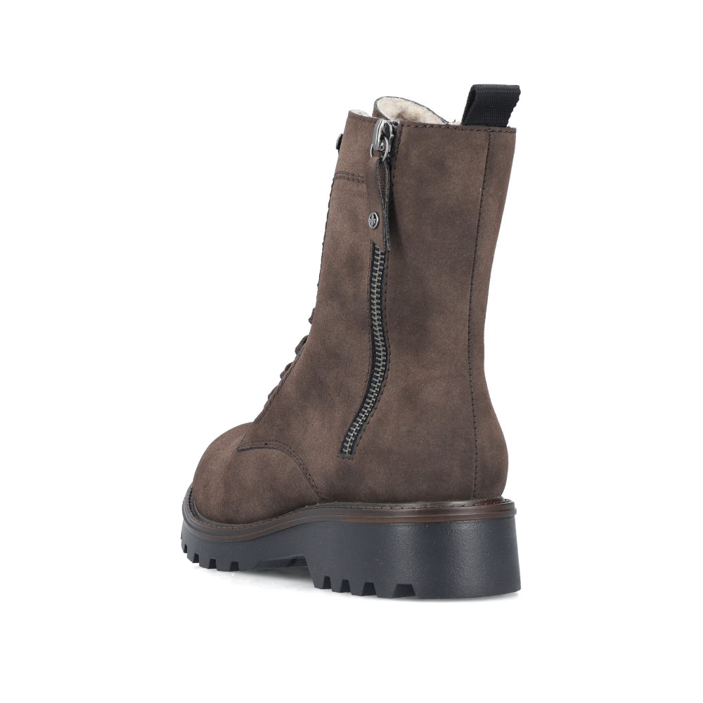 Rieker -Brown Fleece Lined Boot