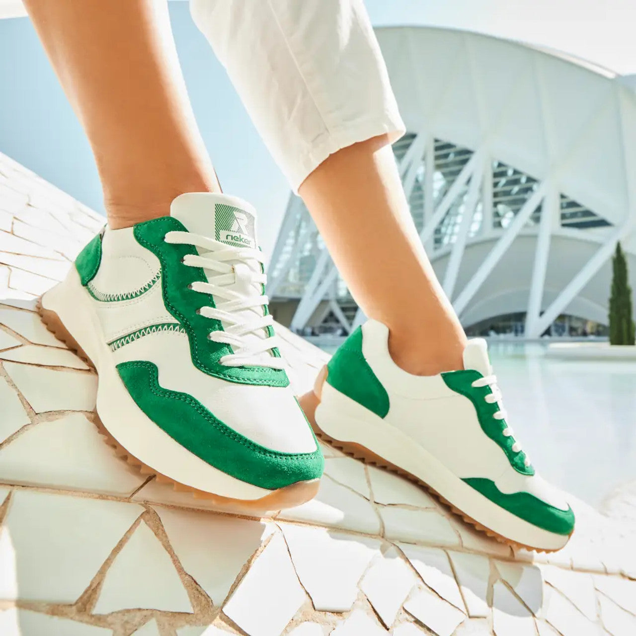 Rieker Evolution W1302-80 Green Sneaker
