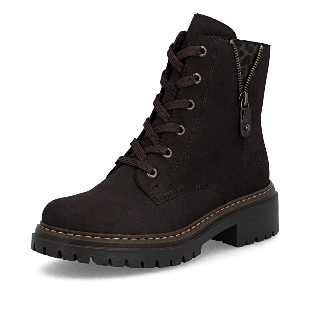 Rieker - Ladies Biker Style Brown Boot