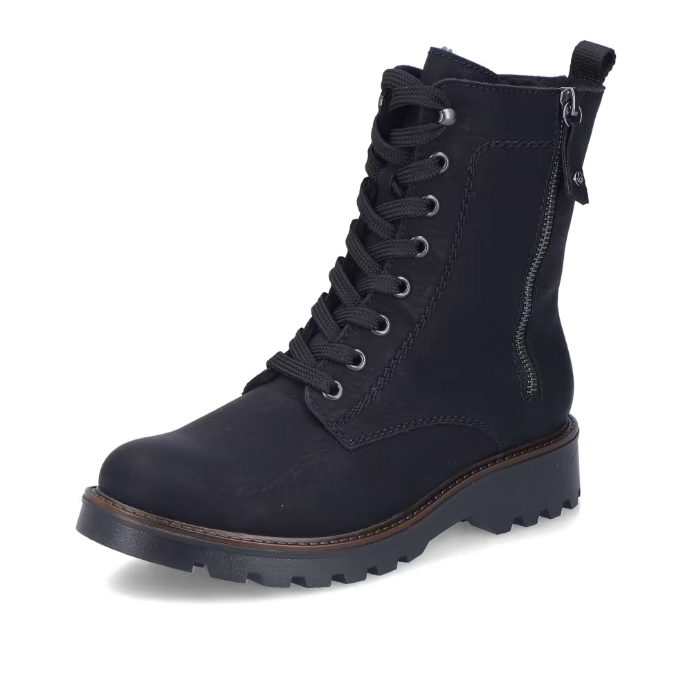 Rieker - Side Zip Black Boot