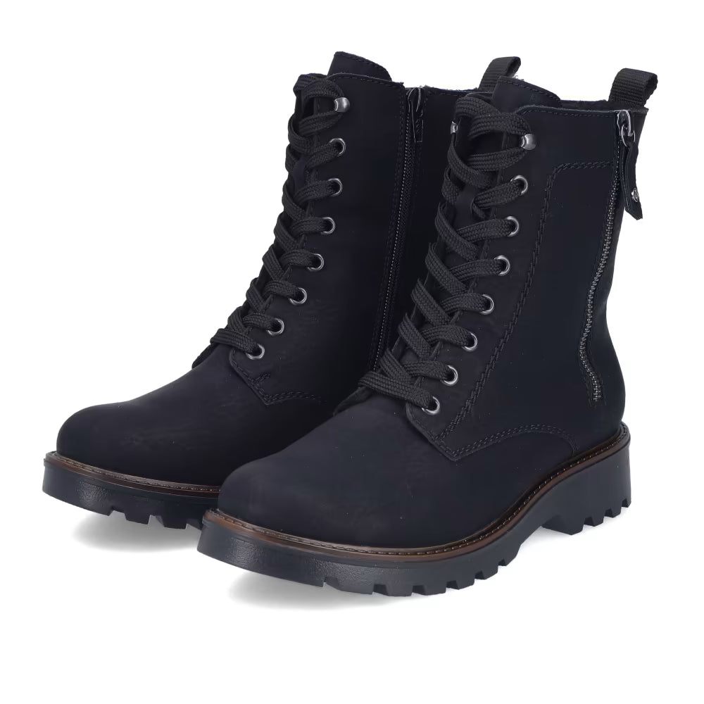 Rieker - Side Zip Black Boot