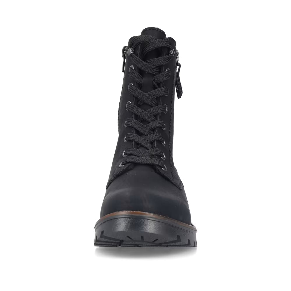 Rieker - Side Zip Black Boot