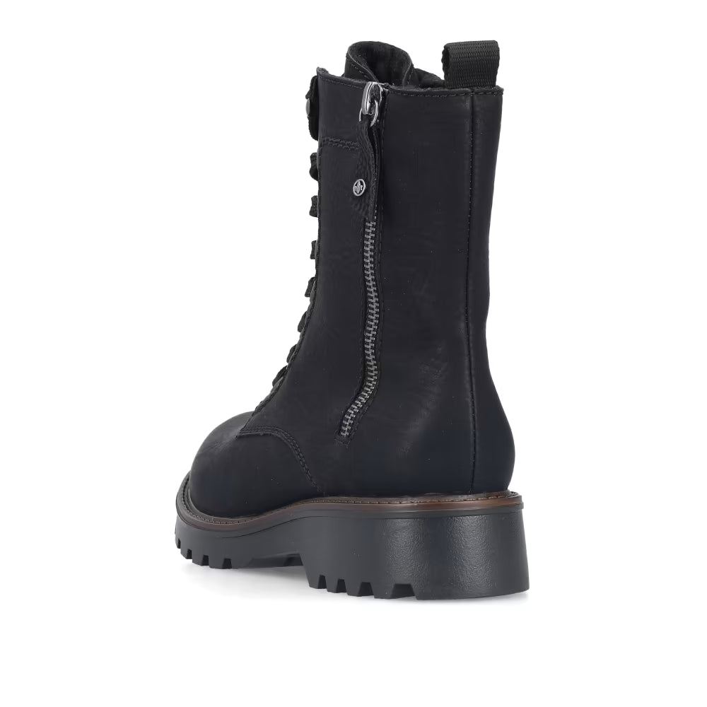 Rieker - Side Zip Black Boot